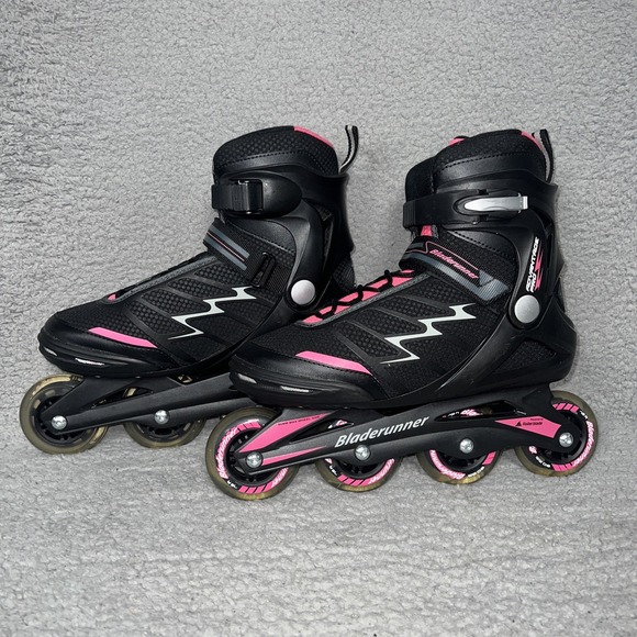 Bladerunner Rollerblade Womens Sz 10 Mens Sz 8 Black/Pink Inline Skate Advantage - Picture 1 of 13